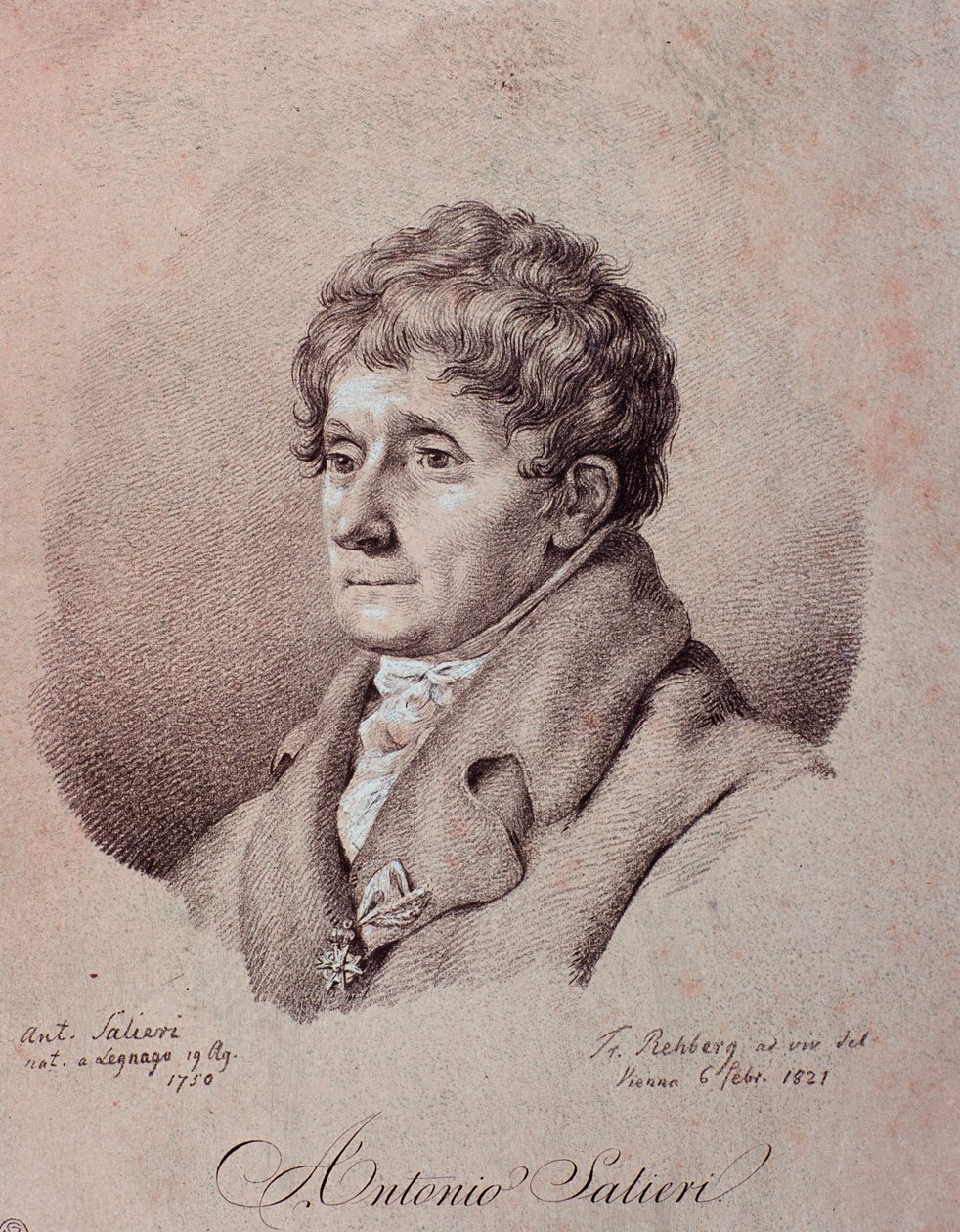 Portrett av Antonio Salieri (gravering) av Unknown artist
