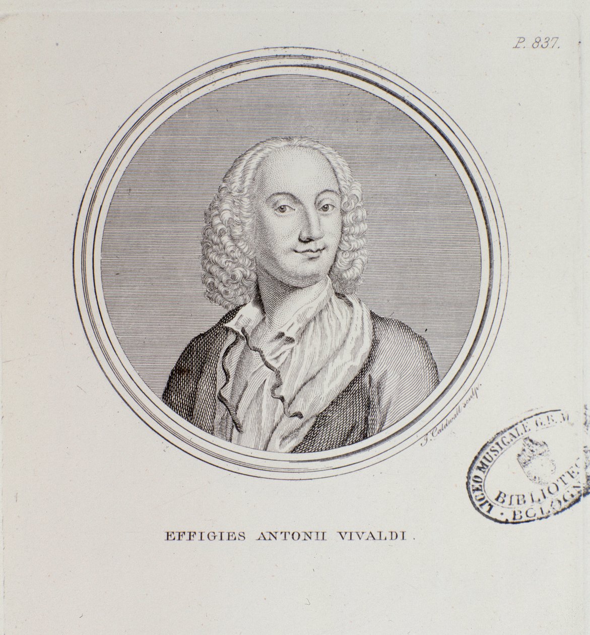 Portrett av Antonio Vivaldi (gravering av Unknown artist