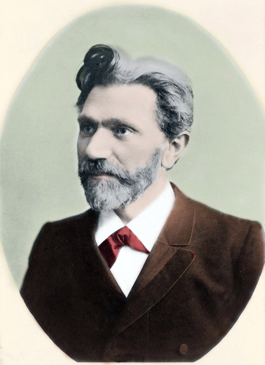 Portrett av August Bebel (1840-1913), tysk politiker. av Unknown artist