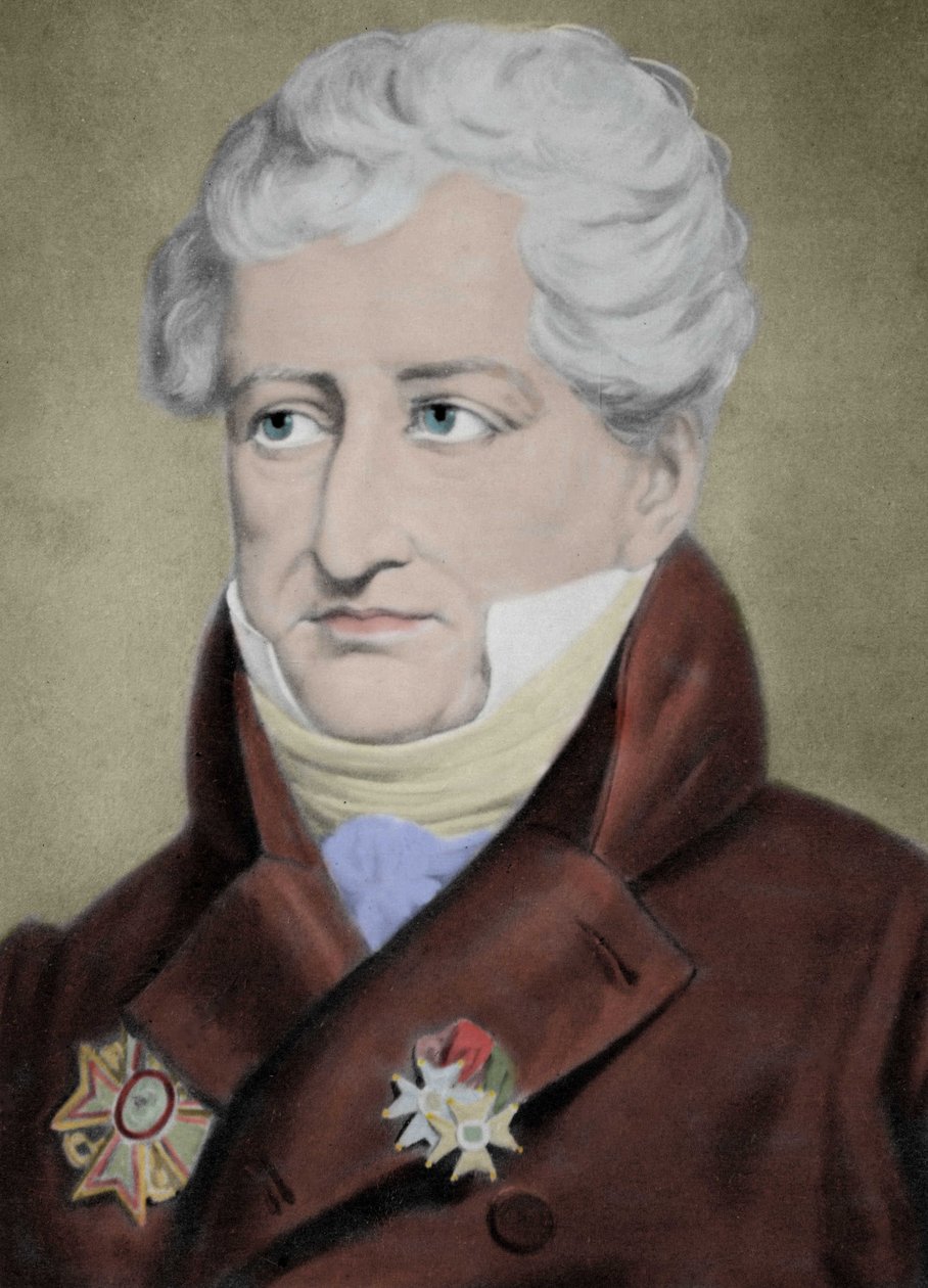 Portrett av baron Georges Cuvier (1769-1832), fransk naturforsker. av Unknown artist