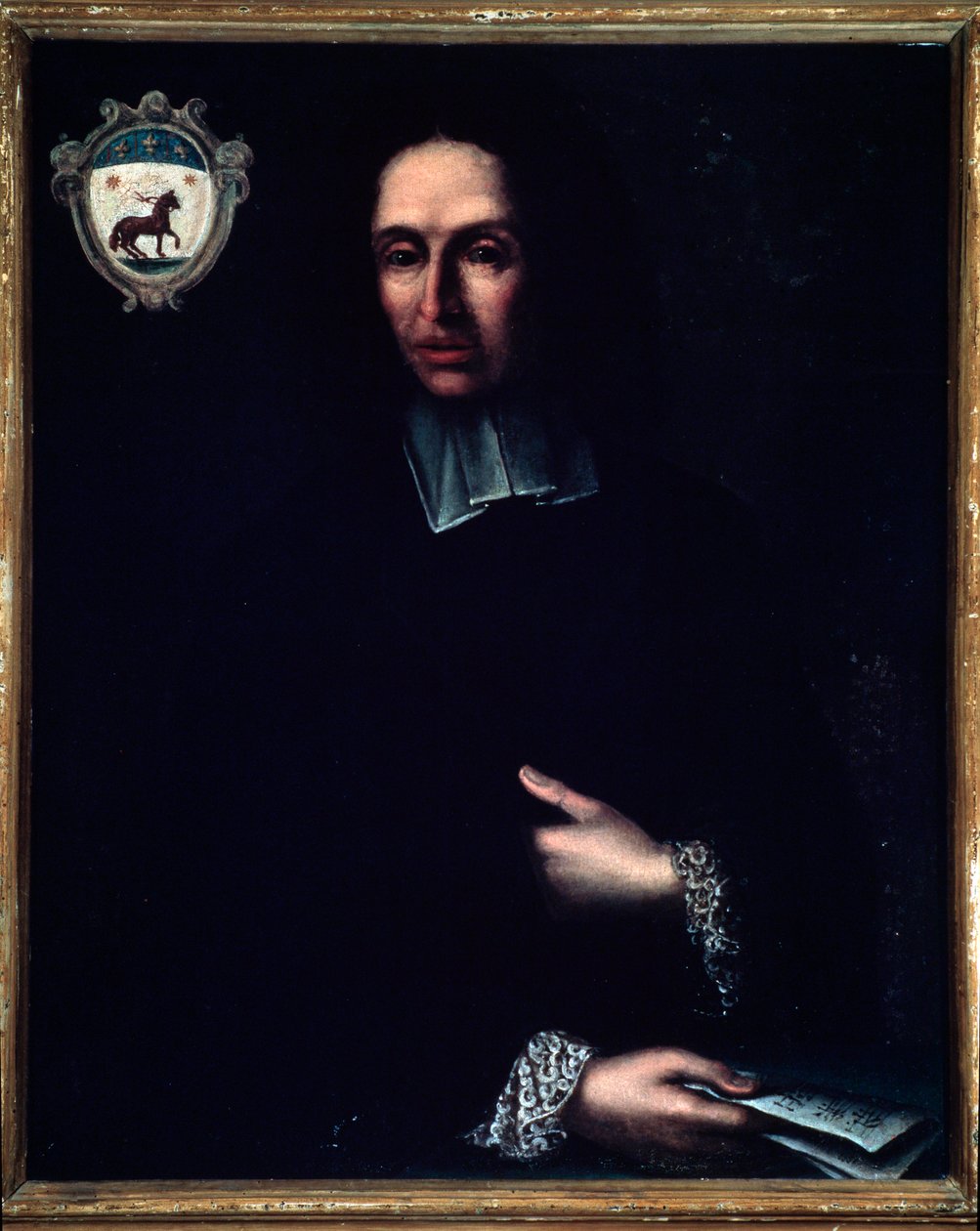 Portrett av Bartolomeo Monari (1700-tallet) italiensk komponist Anonym maleri. Bologna fra 1700-tallet, civico museo musicale av Unknown artist