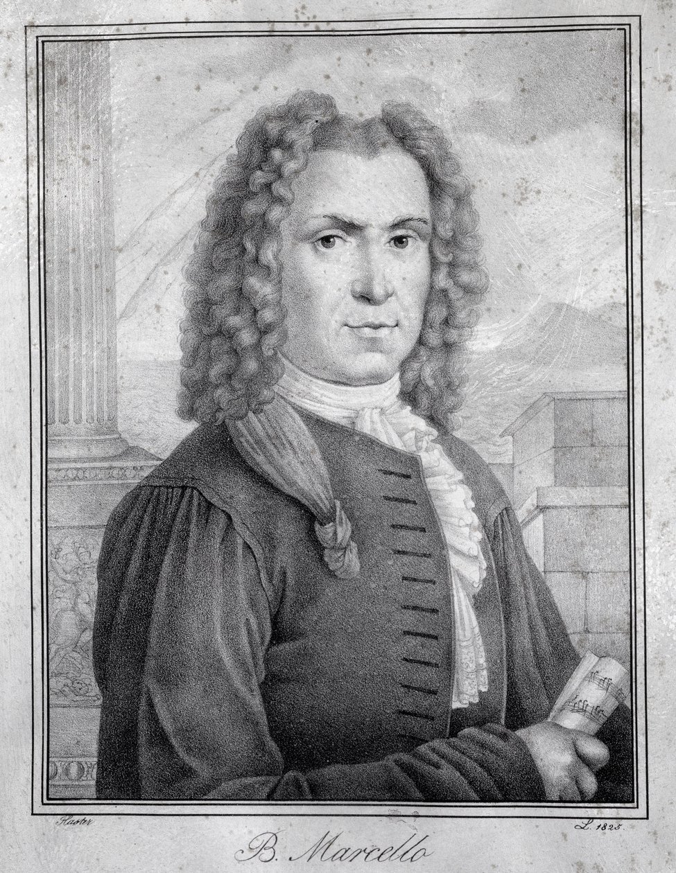Portrett av Benedetto Marcello (gravering) av Unknown artist