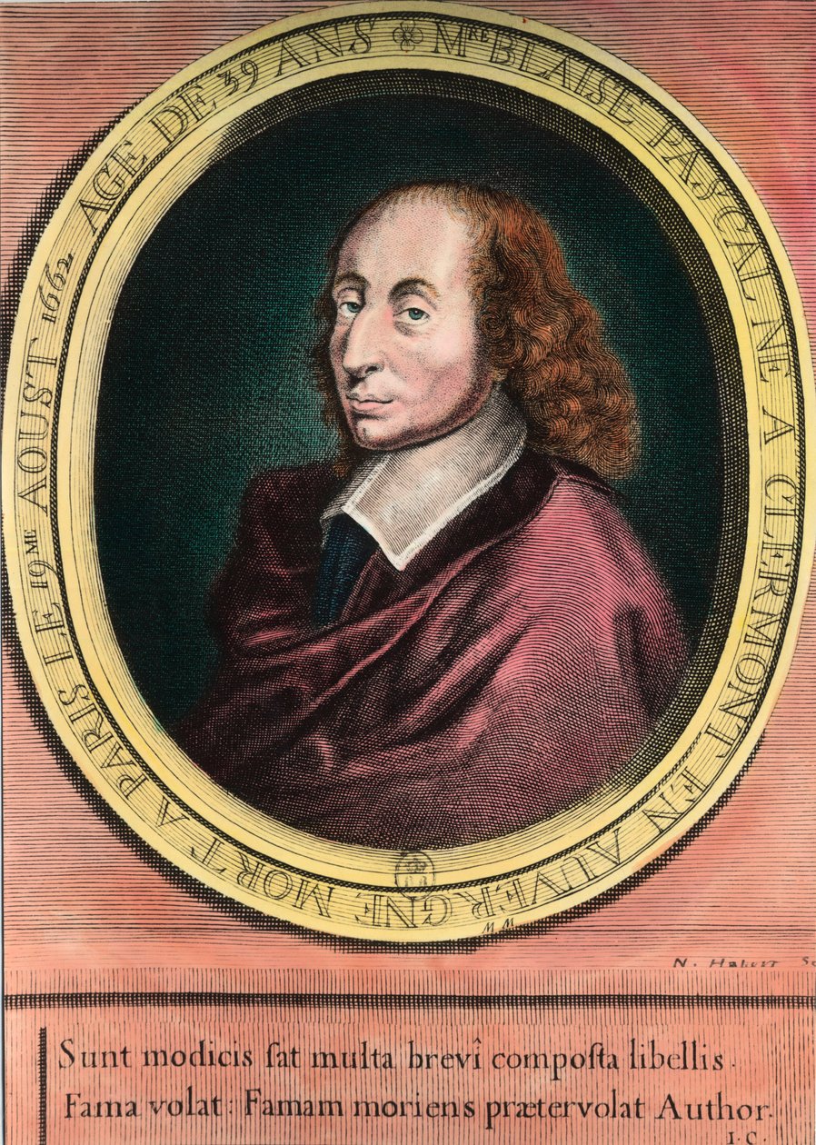 Portrett av Blaise Pascal av Unknown artist