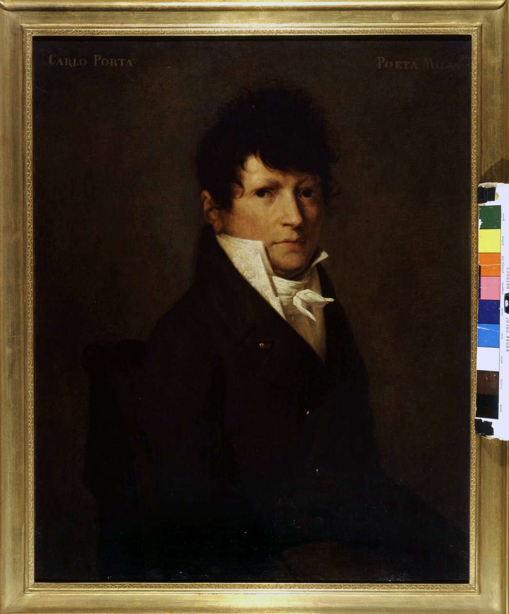 Portrett av Carlo Porta (1775-1821). 1800-talls maleri. Museo de Milan. av Unknown artist