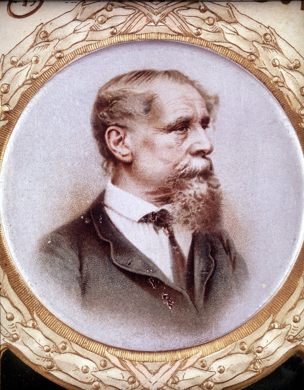 Portrett av Charles Dickens (1812-1872). av Unknown artist