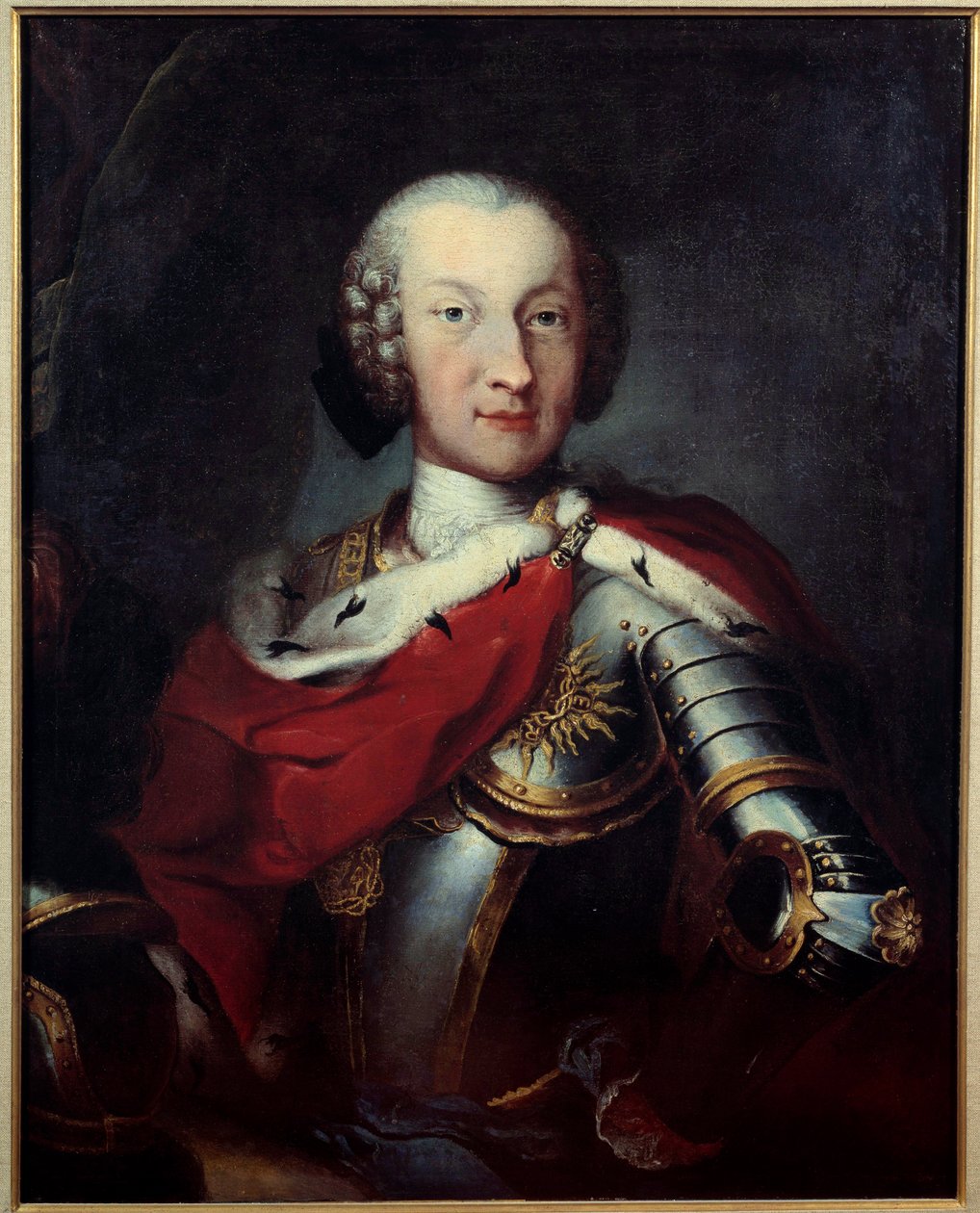 Portrett av Charles Emmanuel III (1701-1773) hertug av Savoy, konge av Sardinia, stormester i Annunciade Anonymous-maleriet. Paris fra 1700-tallet, æreslegionens museum av Unknown artist