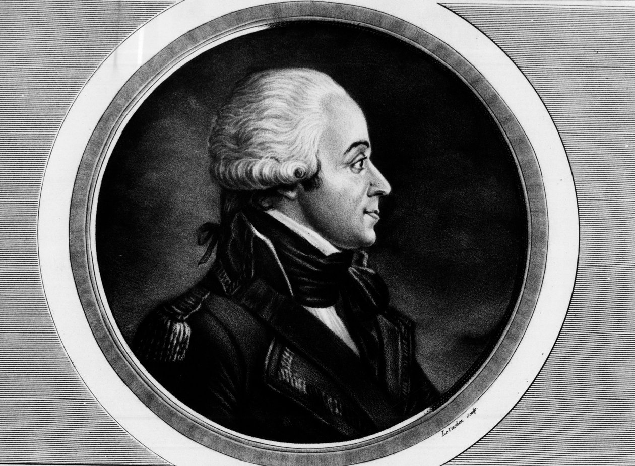 Portrett av Charles Francois Dumouriez (1739-1823), utenriksminister. Gravering i "" Komplett samling av historiske malerier fra den franske revolusjonen, i tre bind.""" 1804. av Unknown artist