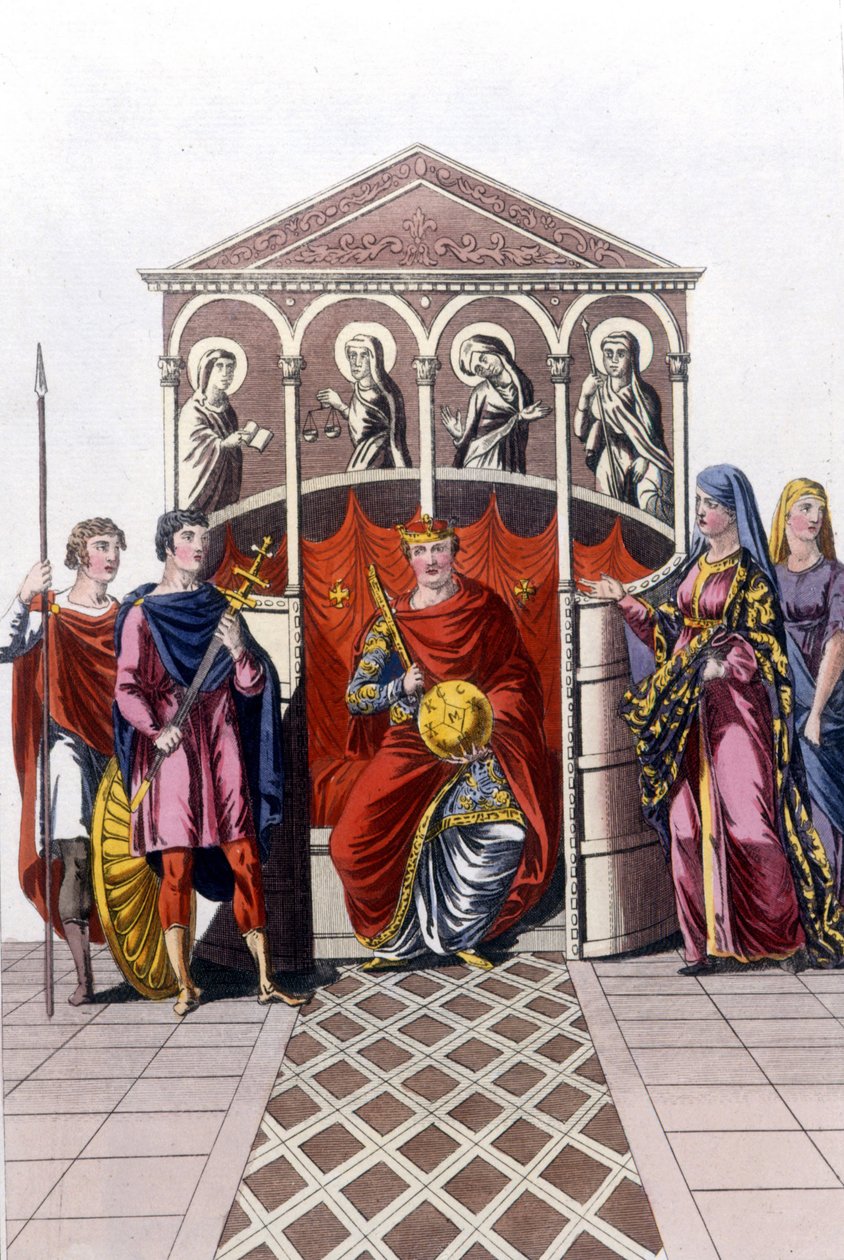 Portrett av Charles II the Bald (823 - 877), konge av Frankrike av Unknown artist