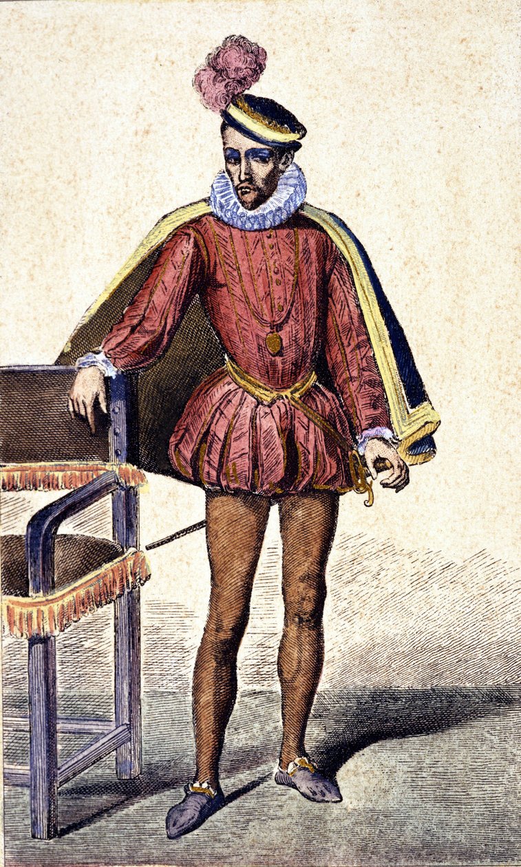 Portrett av Charles IX (1550 - 1574), konge av Frankrike. av Unknown artist
