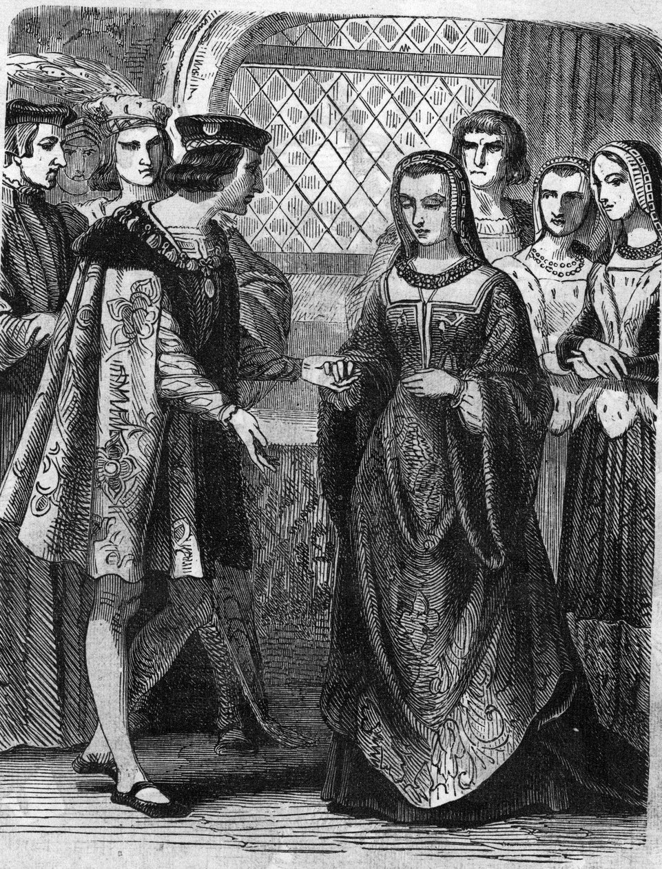 Portrett av Karl VIII (1470-1498) og Anne av Bretagne (1477-1514). av Unknown artist