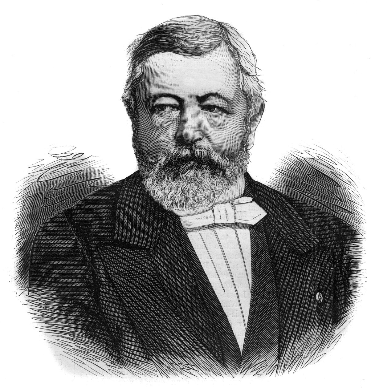 Portrett av Charles de Kerchove av Denterghem (1819–1882) belgisk ingeniør og liberal politiker av Unknown artist