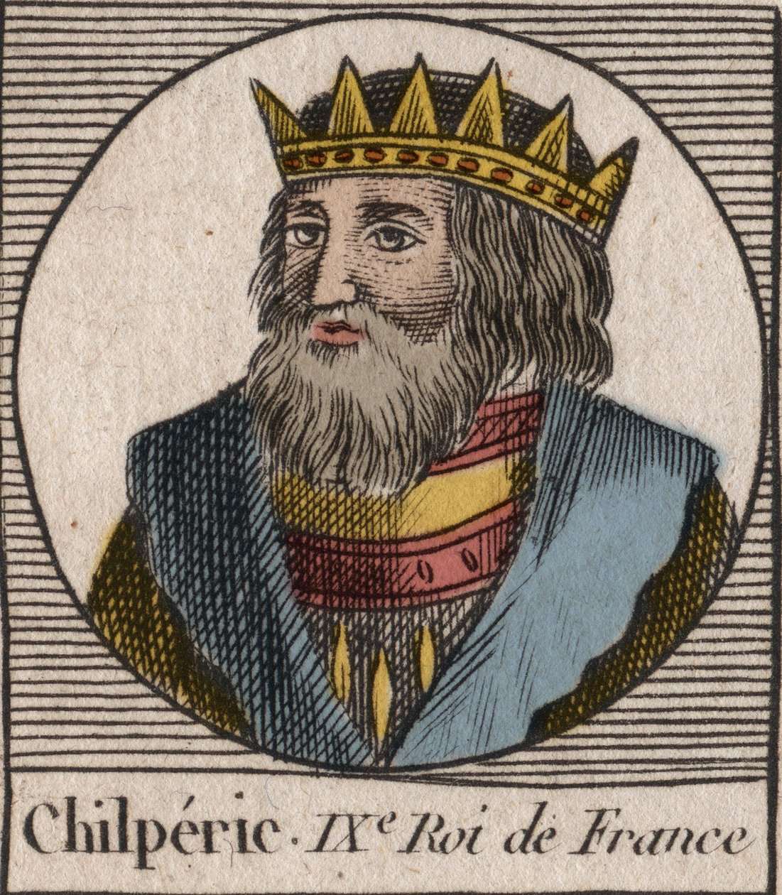 Portrett av Chilperic I av Unknown artist