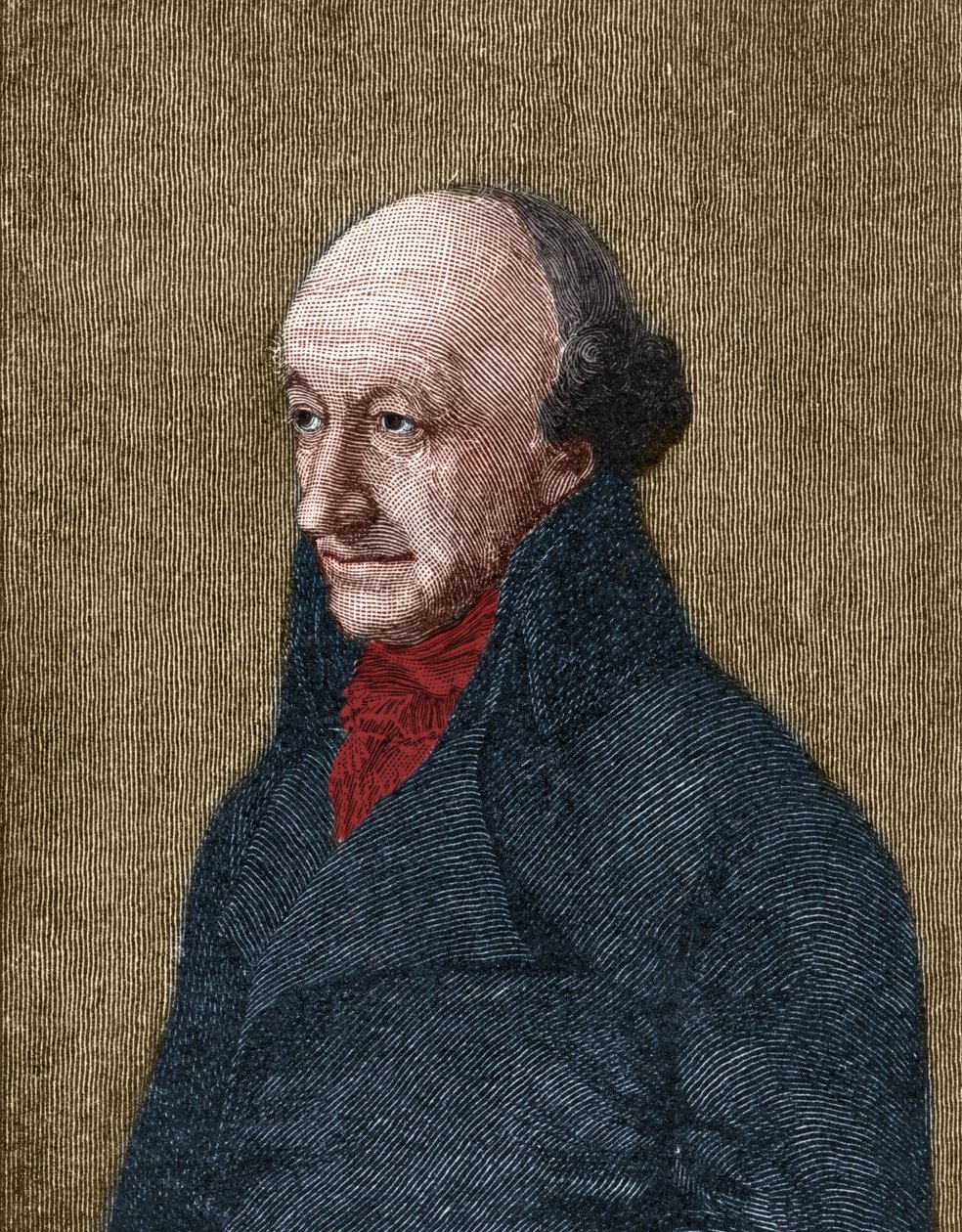 Portrett av Christoph Martin Wieland (1733-1813) tysk poet, oversetter og redaktør. av Unknown artist