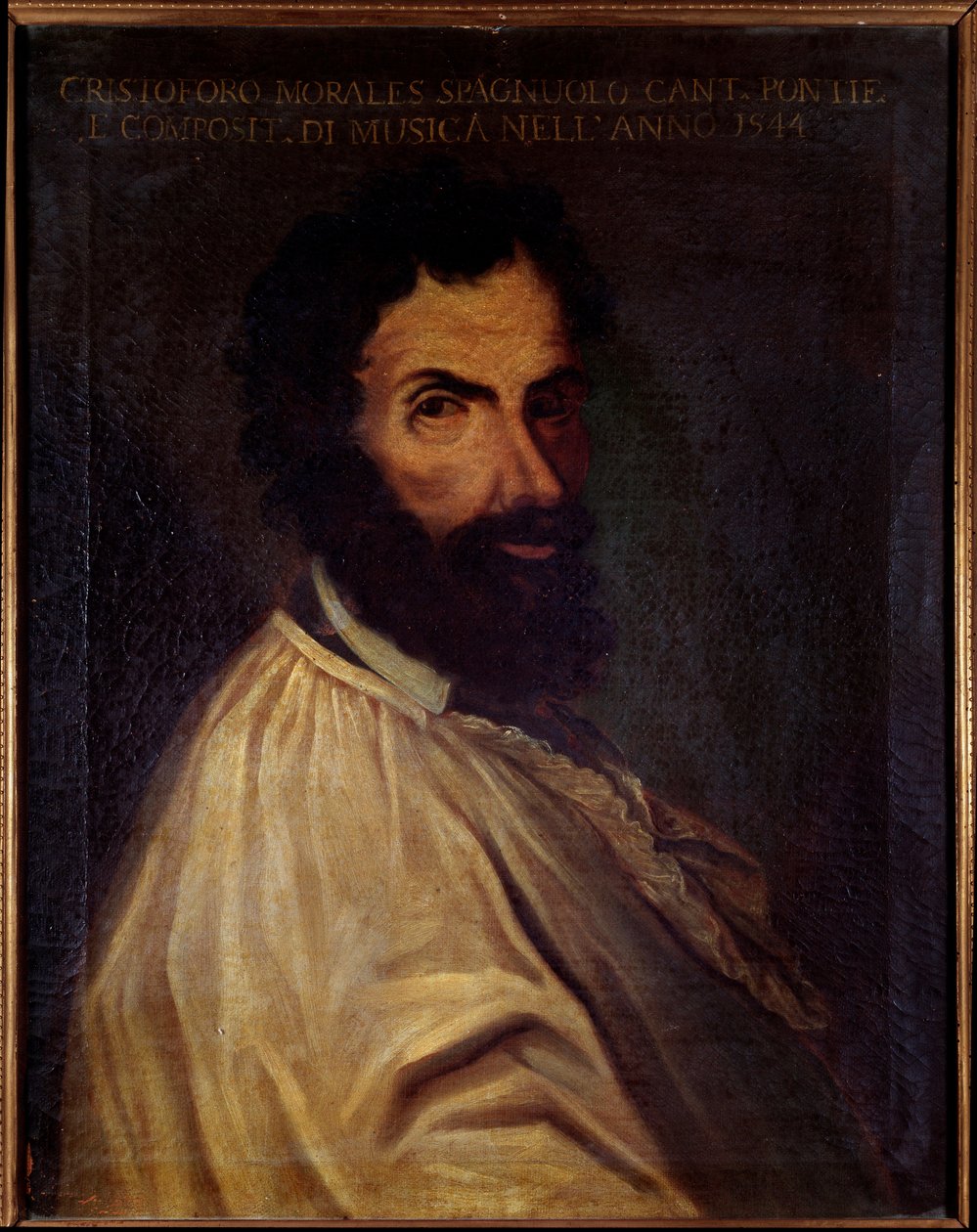 Portrett av Cristobal de Morales, engelsk komponist (maleri av Unknown artist