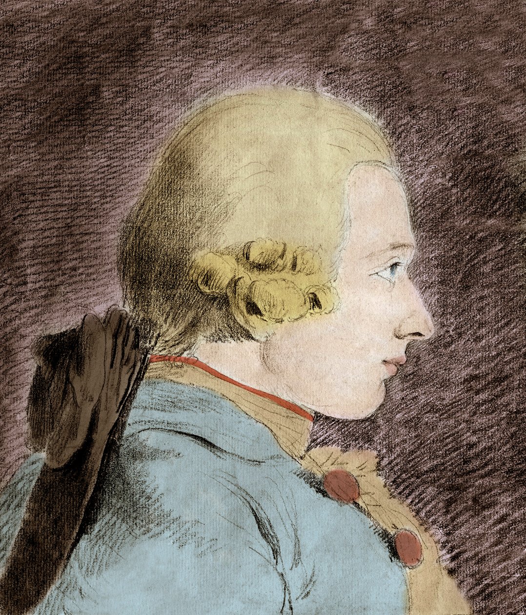 Portrett av Donatian Alphonse Francois de Sade (1740-1814) (Marquis de Sade) - etter Van Loo av Unknown artist