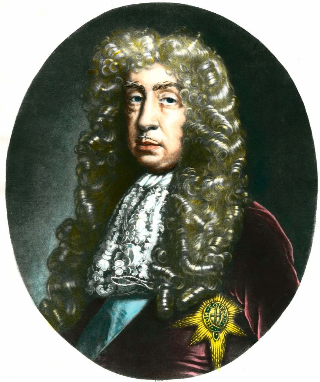 Portrett av hertug og grev John de Lauderdale (1616–1682), skotsk politiker. Gravering fra 1800-tallet, Privat samling av Unknown artist