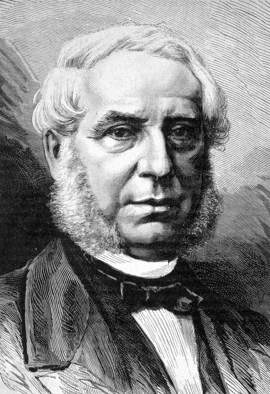 Portrett av Edouard Drouyn de Lhuys, fransk politiker (1805 - 1881) - i "" Les Contemporains", n.d. slutten av 1800-tallet. av Unknown artist