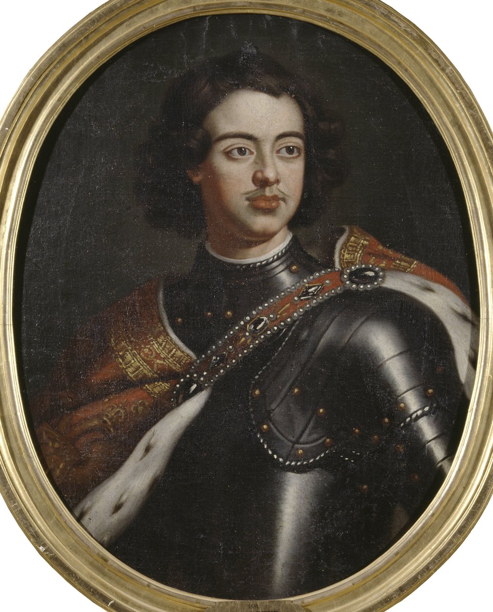 Portrett av keiser Peter I den store (1672-1725), Anonym . Olje på lerret. Mål: 77x61 cm. Nationalmuseum Stockholm av Unknown artist