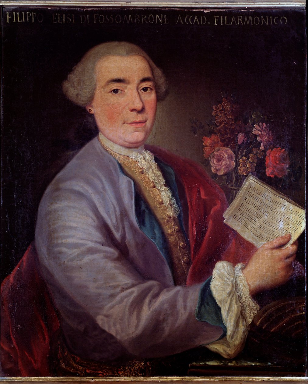 Portrett av Filippo Elisi, italiensk castrato (maleri av Unknown artist