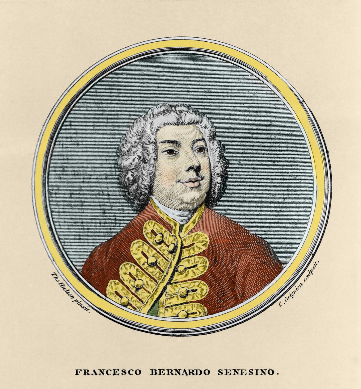 Portrett av Francesco Bernardo Senesino (1680 - 1750). av Unknown artist