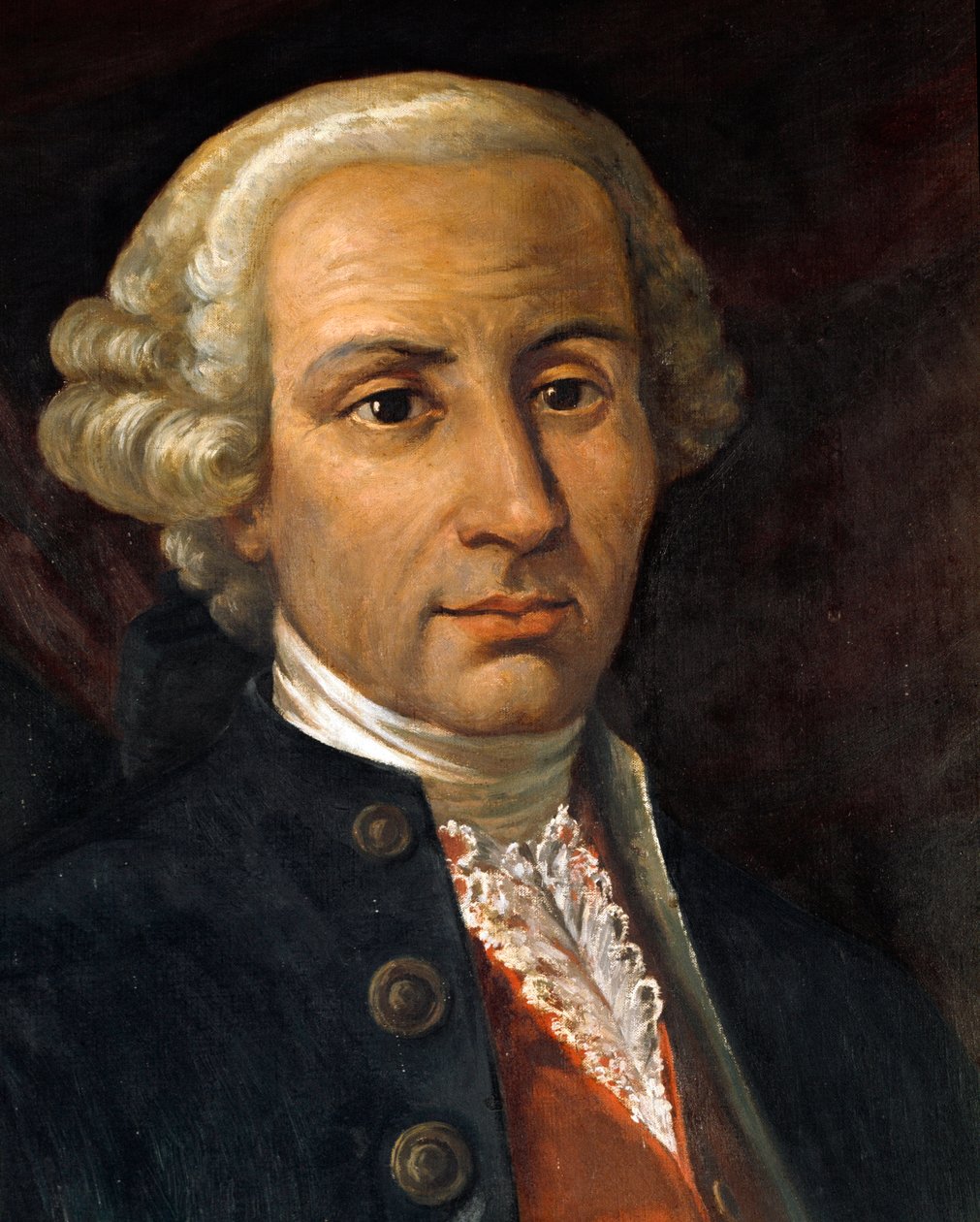 Portrett av Francesco Durante (1684-1755), napolitansk komponist Anonym maleri. Bologna fra 1700-tallet, Civic Museum of the Music Library av Unknown artist