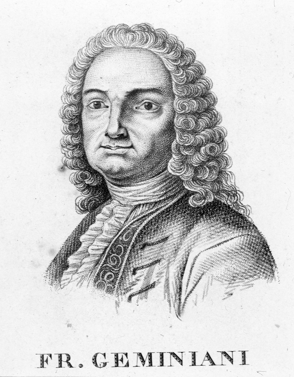 Portrett av Francesco Saverio Geminiani Italiensk musiker (Lucca av Unknown artist