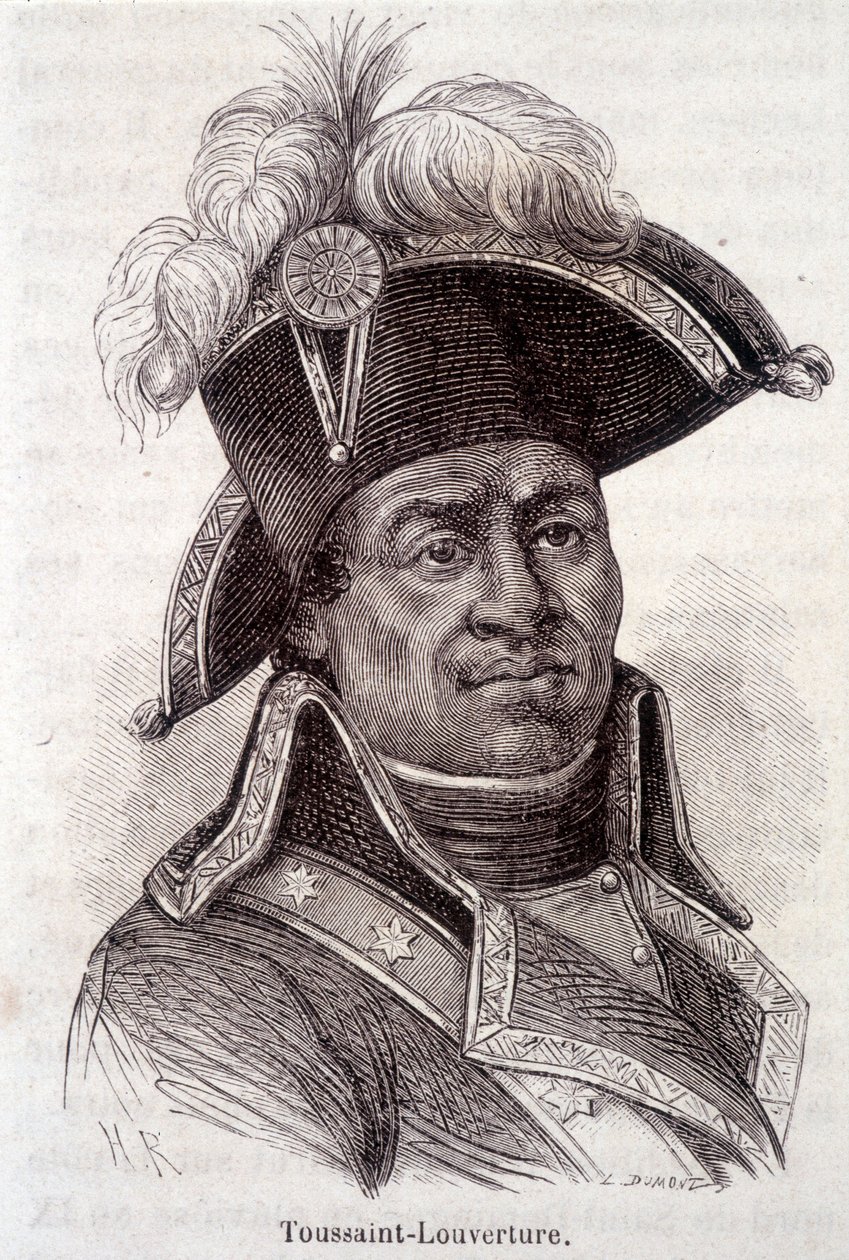 Portrett av Francois Dominique Toussaint kjent som "" Toussaint-Louverture" (Toussaint Louverture av Unknown artist
