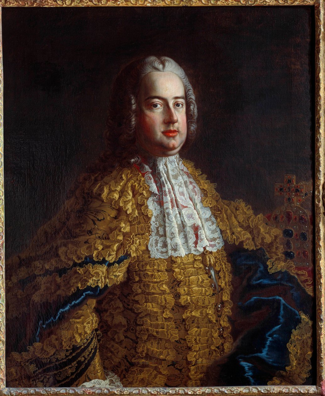 Portrett av Francois III (1708-1765) Brud av Marie Therese av Østerrike Anonymt maleri fra 1700-tallet Nancy, Musee historique lorrain - Portrett av Francois III (1708-1765), ektemann til Marie Theresa av Østerrike. Anonymt maleri - 1700-tallet. Hei av Unknown artist