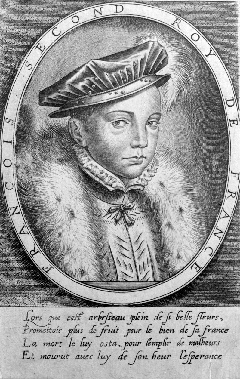 Portrait of Francois II (1544 - 1560), King of France. av Unknown artist