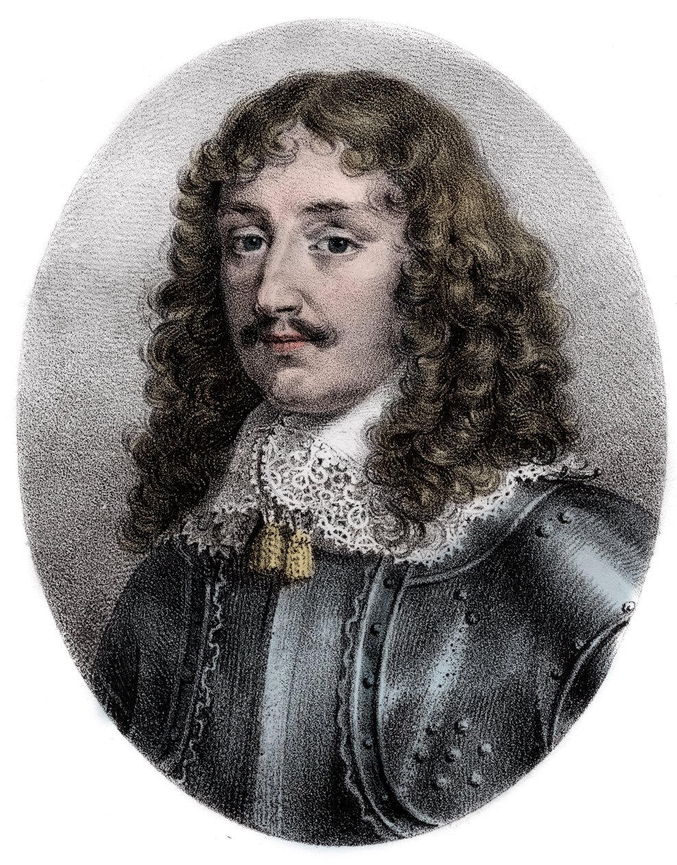 Portrett av Francois VI, hertugen av La Rochefoucauld, Prince de Marcillac (1613-1680), fransk forfatter - Portrait du duc Francois de la Rochefoucauld (1613-1680), fransk forfatter - av Unknown artist