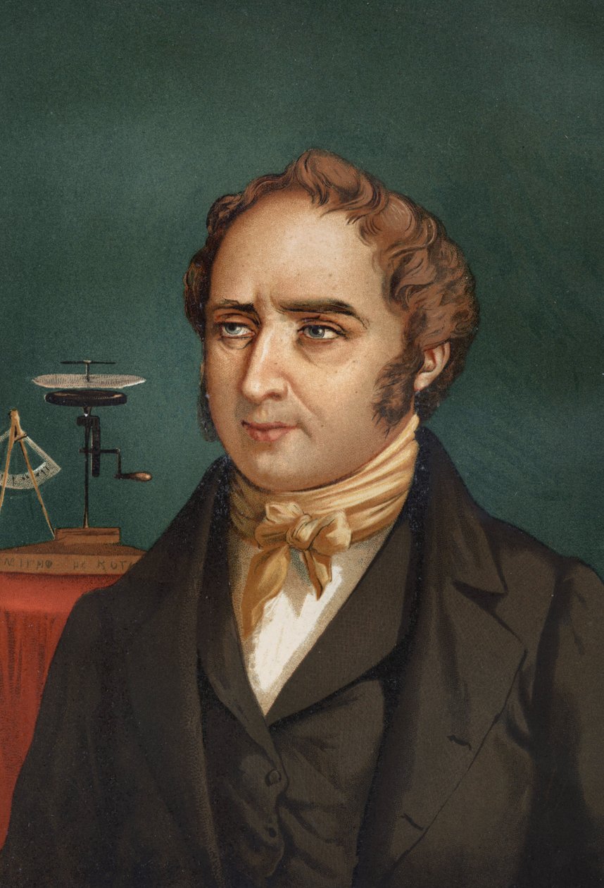 Portrait of François Arago. (1786-1853).from “La Ciencia y sus Hombres” by Louis Figuier. Barcelona 1881 av Unknown artist