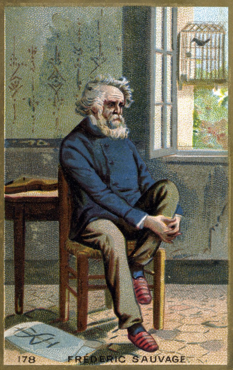 Portrett av Frédéric Sauvage (1786 - 1857), fransk oppfinner. av Unknown artist