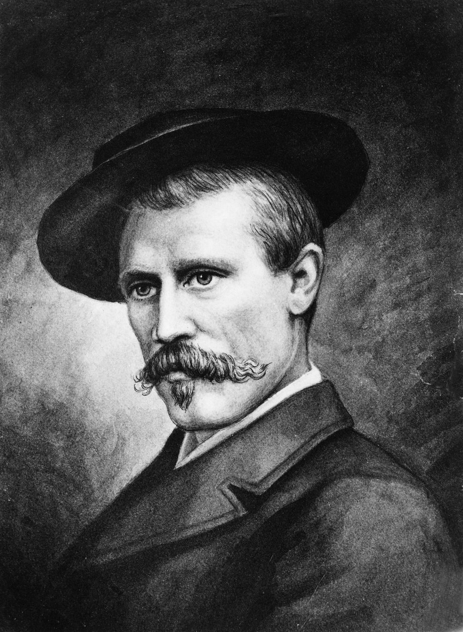Portrett av Fridtjof Nansen (1861-1930), norsk oppdagelsesreisende i 1897 av Unknown artist