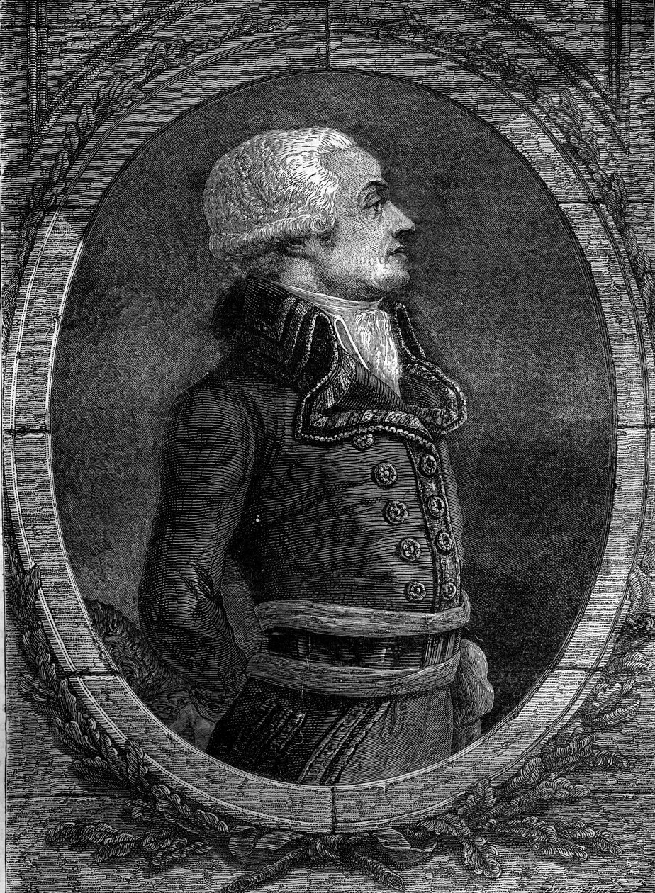 Portrett av general Dumouriez. Charles Francois du Perier, dit du Perier du Mourier, deretter fransk general Dumouriez (1739 - 1823). av Unknown artist
