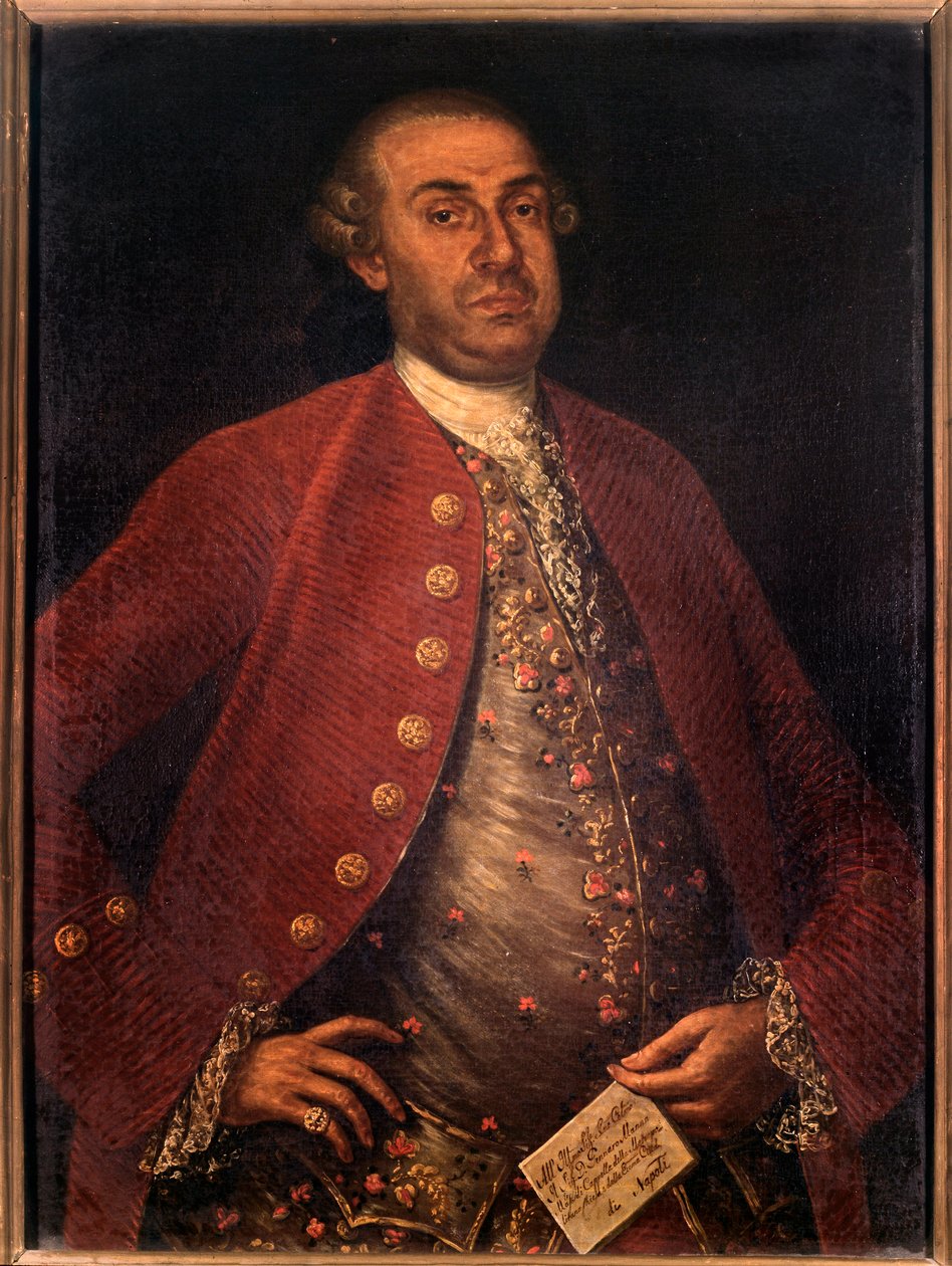Portrett av Gennaro Manna, italiensk komponist (maleri av Unknown artist
