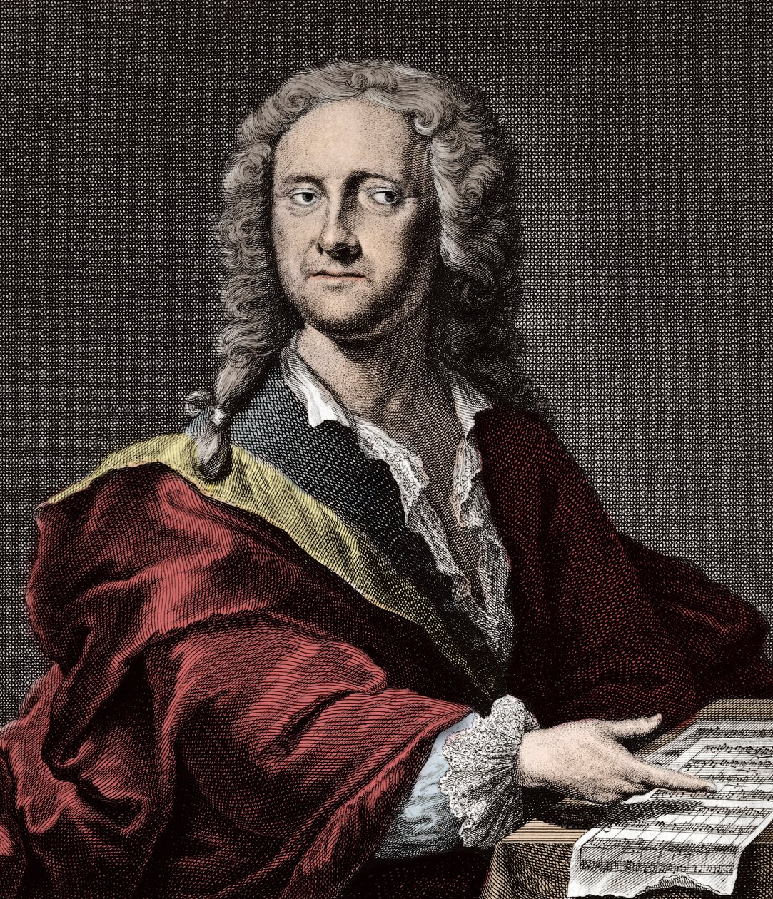Portrett av Georg Philipp Telemann (1681 -1767), tysk komponist av Unknown artist