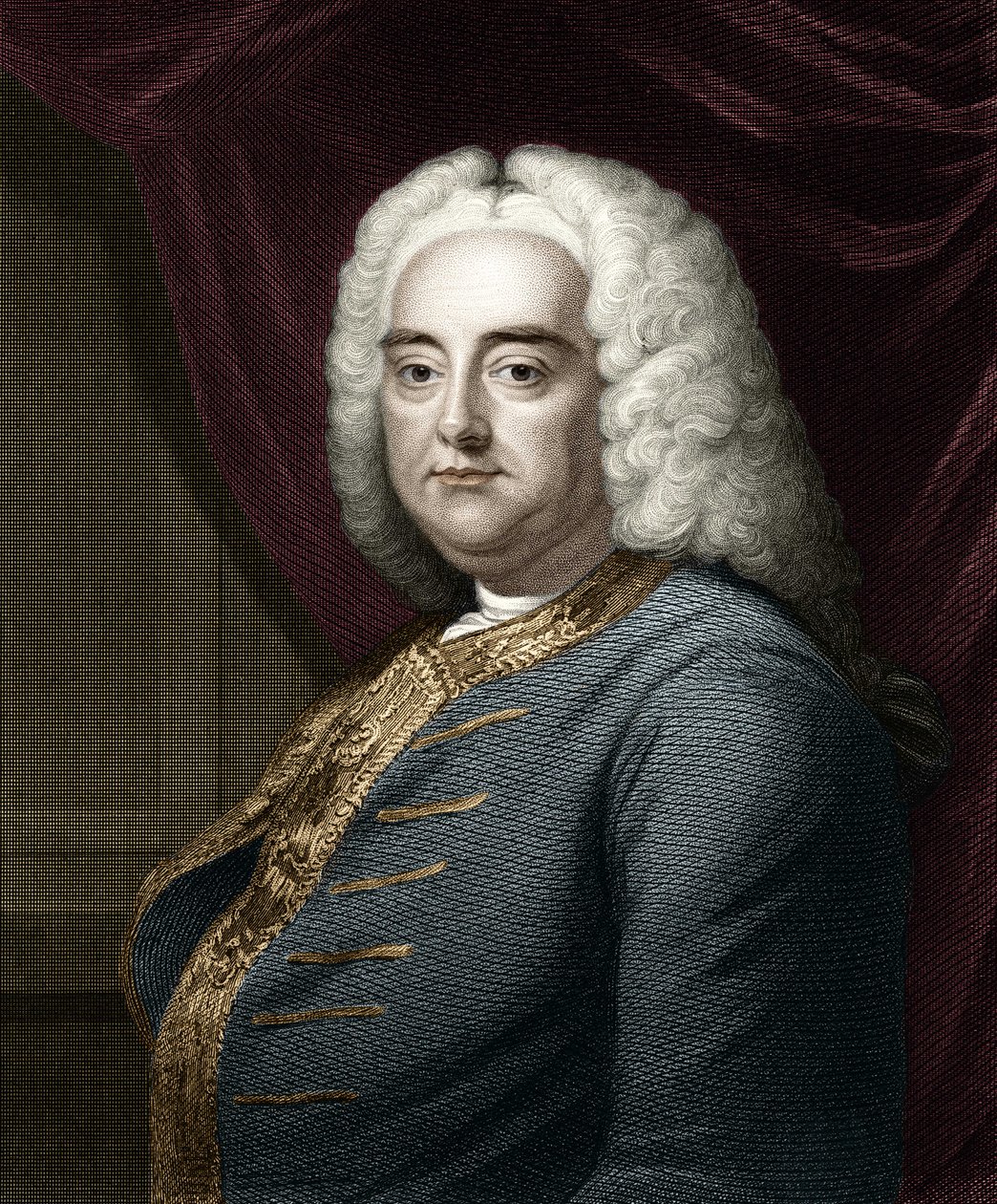 Portrett av George Frederick Handel (Georg Friedrich Handel av Unknown artist