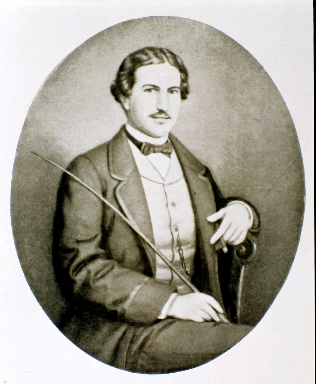 Portrett av Gigio Caroli, elsker av Giuseppina Raimondi, andre kone til Giuseppe Garibaldi. Privat samling av Unknown artist