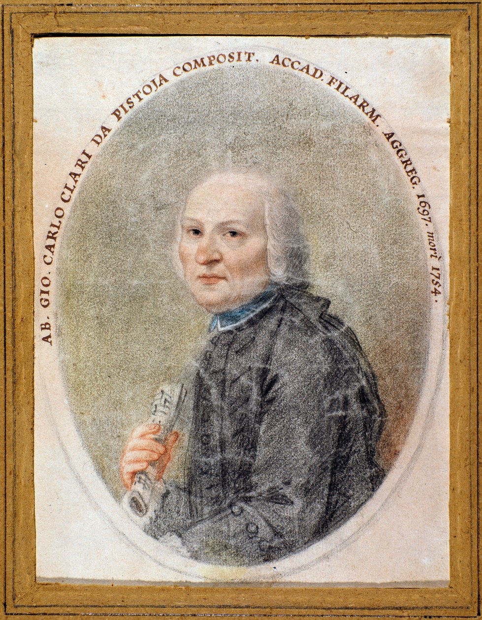 Portrett av Giovanni Carlo Maria Clari (akvarell) av Unknown artist