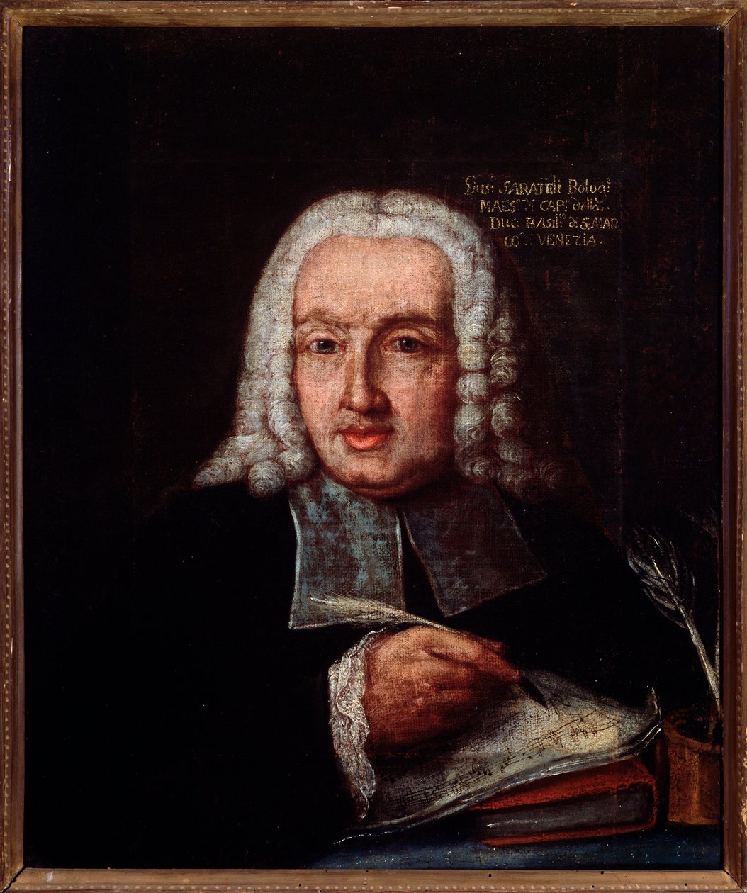 Portrett av Giuseppe Giacomo Saratelli (1714-1762) italiensk komponist og organist Anonym maleri. 18. århundre. Bologna, Civic Museum Museum av Unknown artist