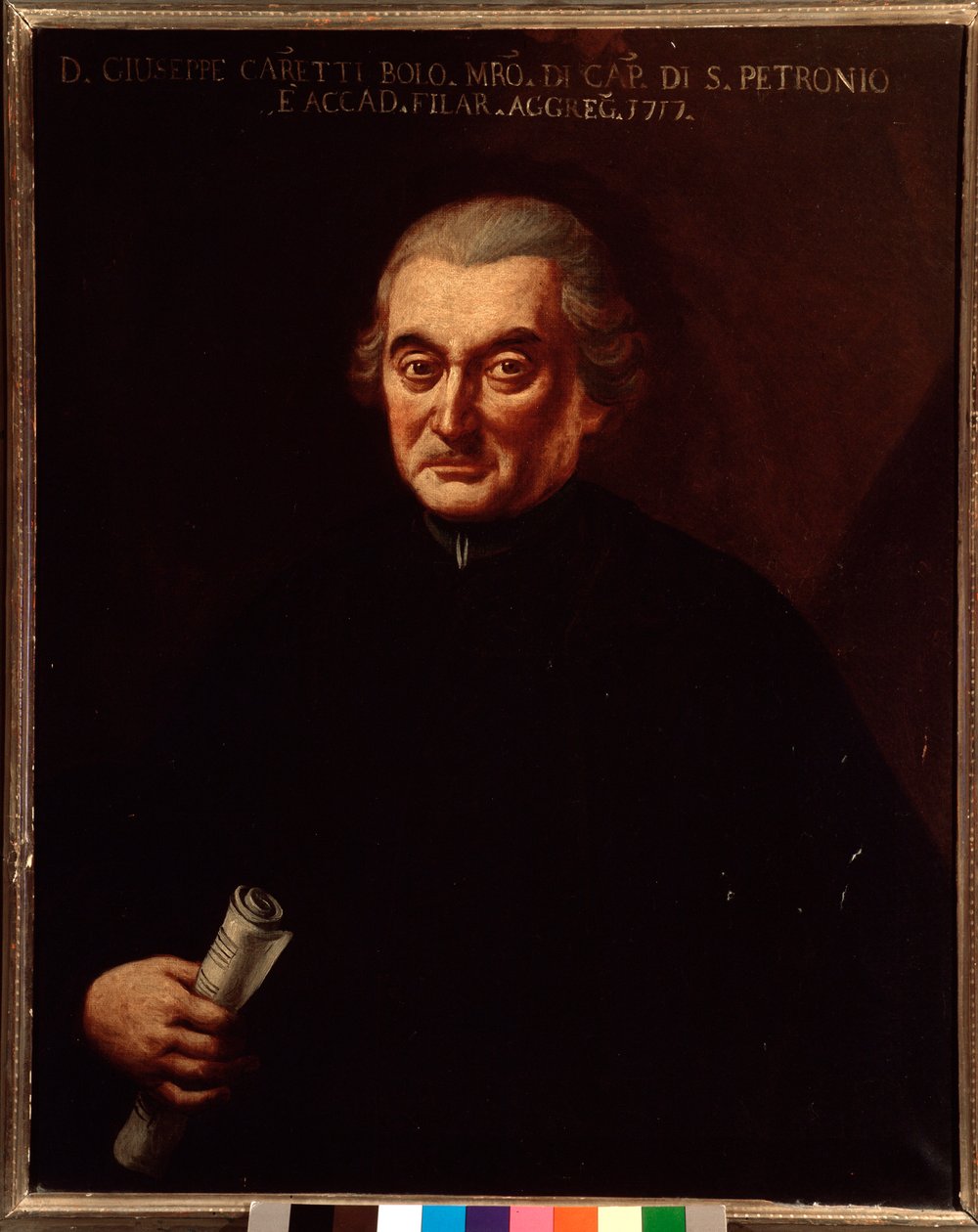 Portrett av Giuseppe Maria Caretti (1690-1774) italiensk komponist Anonym maleri. 18. århundre. Bologna, Civic Museum Museum av Unknown artist