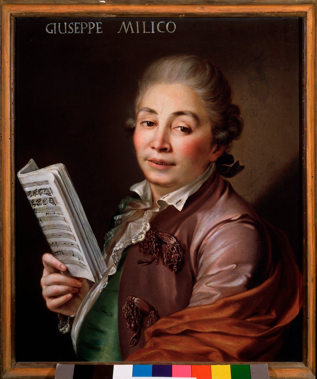 Portrett av Giuseppe Millico (1737-1802) italiensk castrato Anonym maleri. Bologna fra 1700-tallet, samfunnsmusikalsk museum av Unknown artist