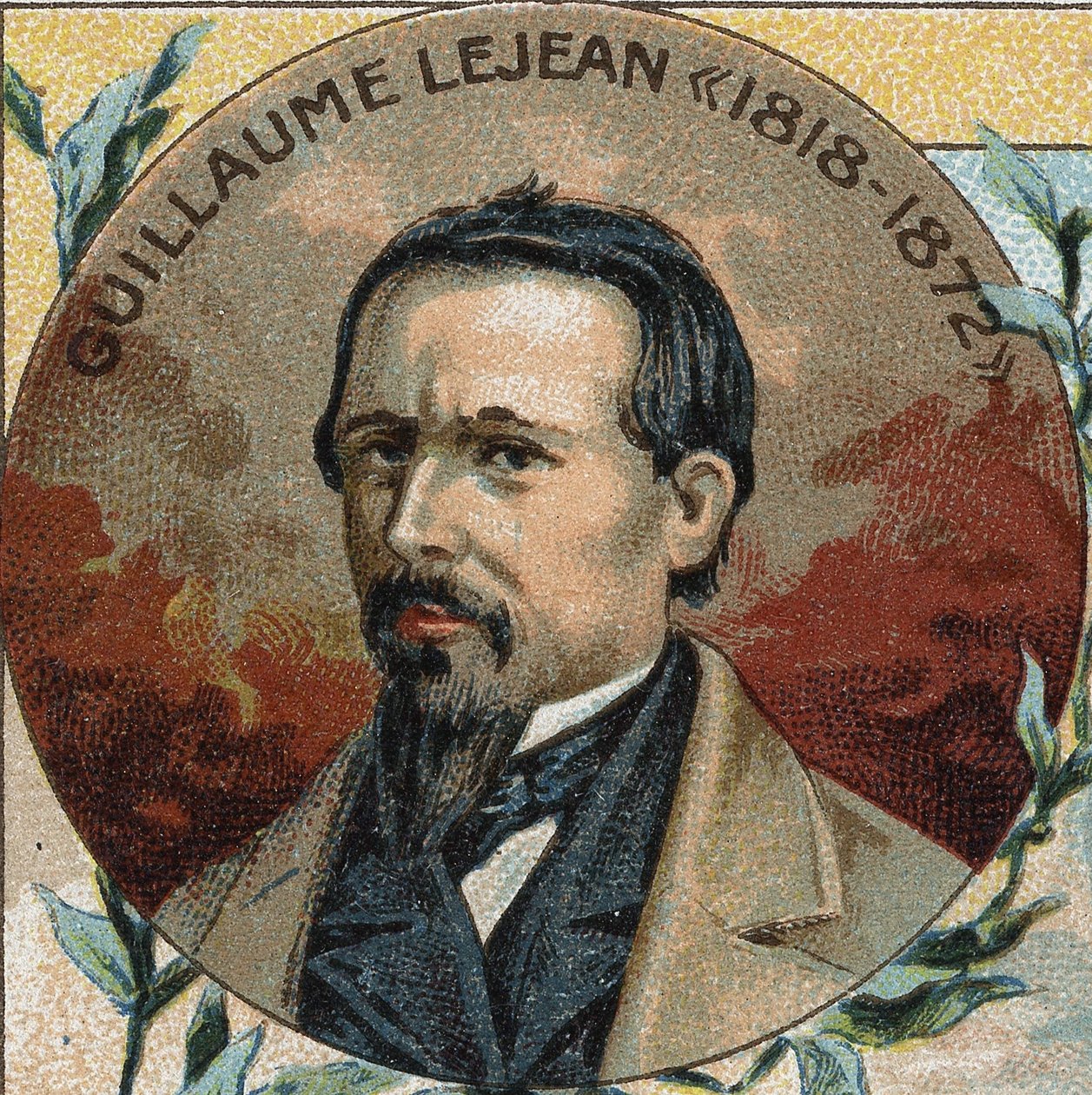 Portrett av Guillaume LEJEAN (1824-1871) Bokstavens mann, geograf-reisende. av Unknown artist
