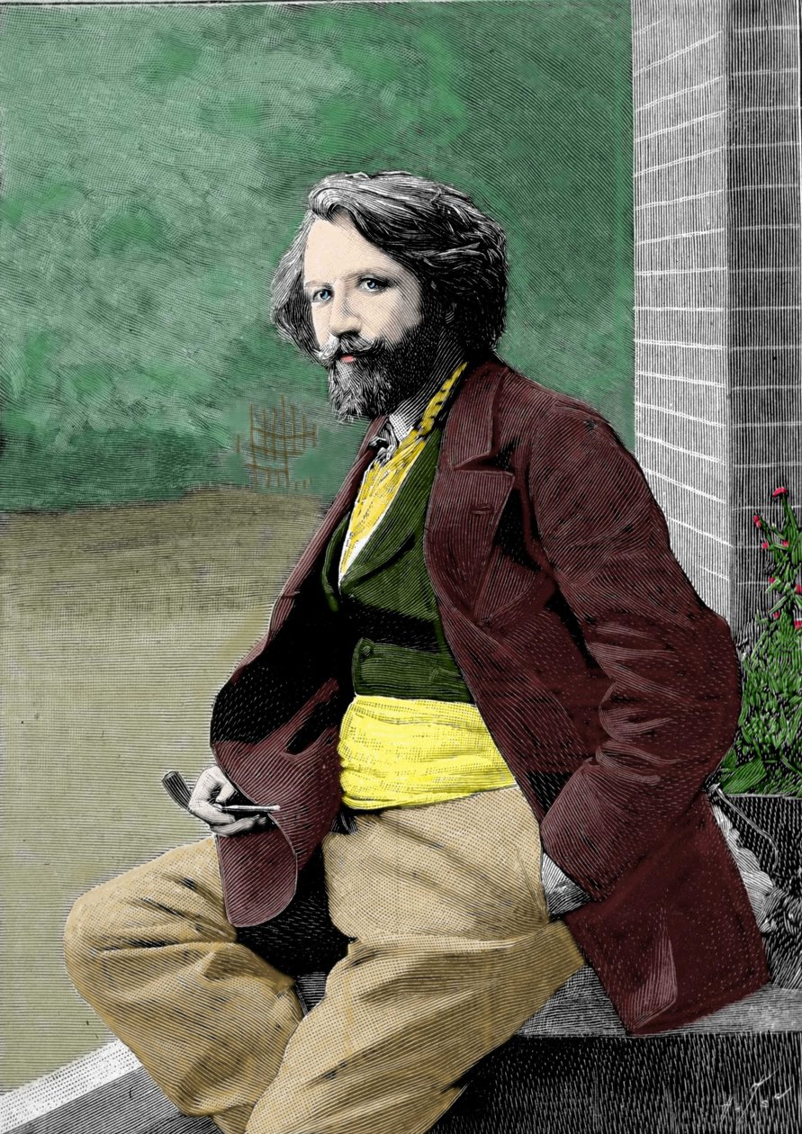 Portrett av Gustave Charpentier (1860-1956), fransk komponist. av Unknown artist