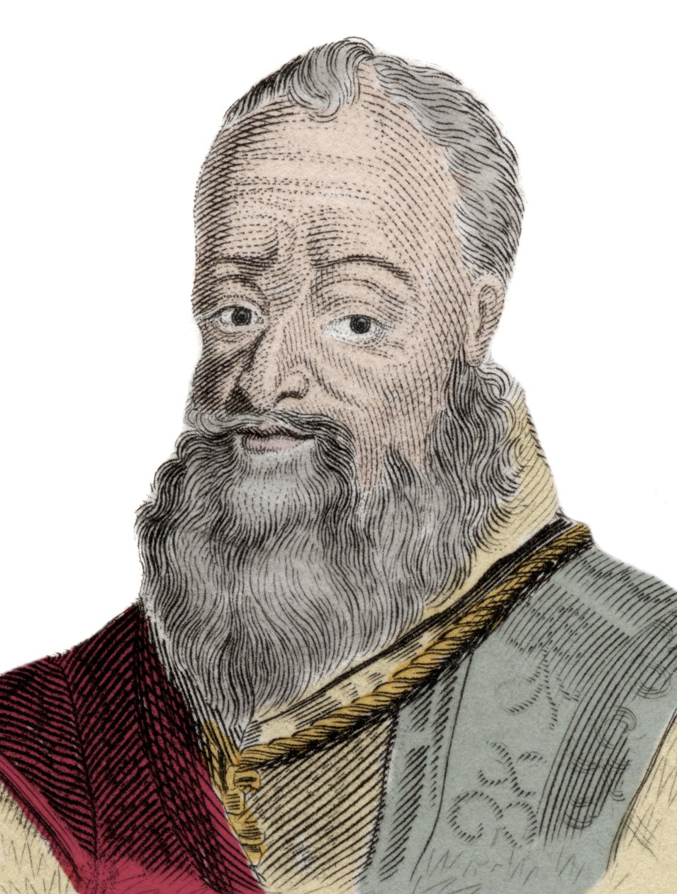 Portrett av Henri Percy (Henry Percy) (1564-1632), 9. jarl av Northumberland, med kallenavnet Trollmannsgreven, fengslet for sin deltakelse i Powder Conspiracy (1605). Gravering av 1800-tallet. av Unknown artist