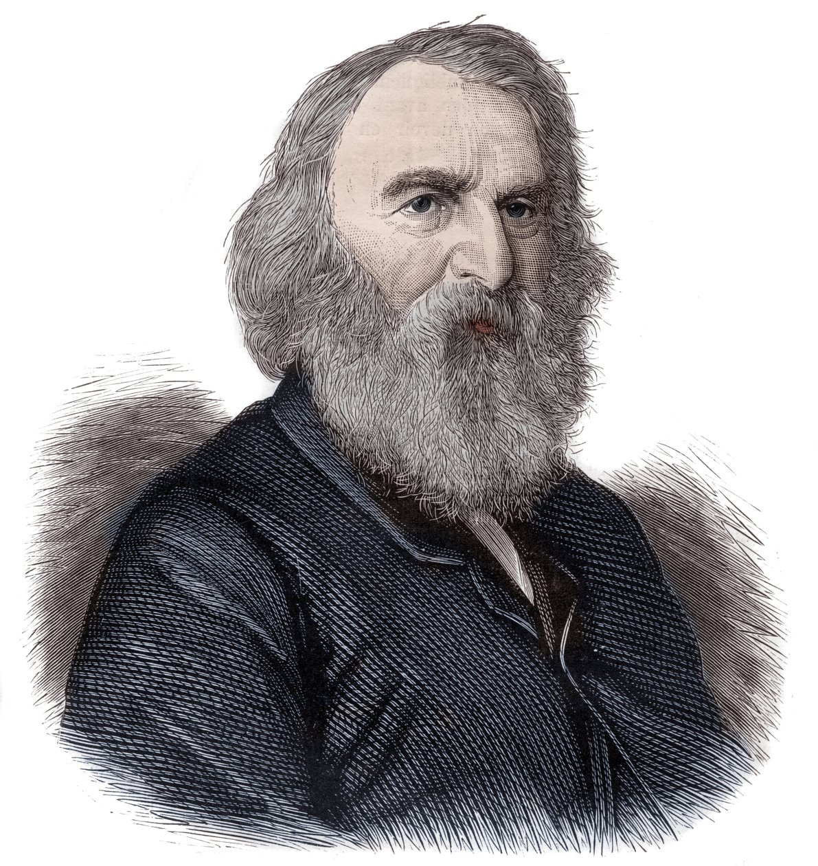 Portrett av Henry Longfellow, amerikansk poet og pedagog av Unknown artist