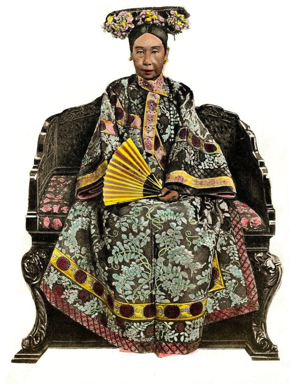 Portrett av Impress of China Tseu Hi (1834 -1908) Cixi (eller Ts