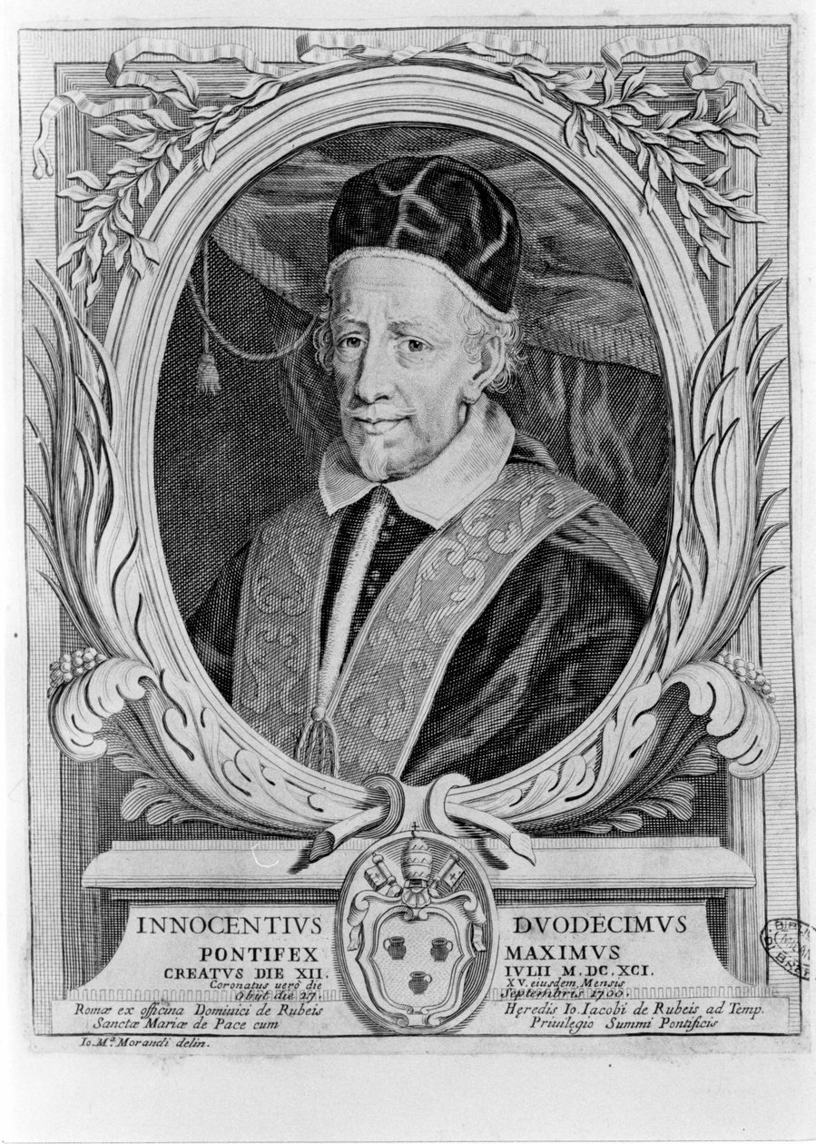 Portrett av Innocent XII (1615 - 1700). av Unknown artist