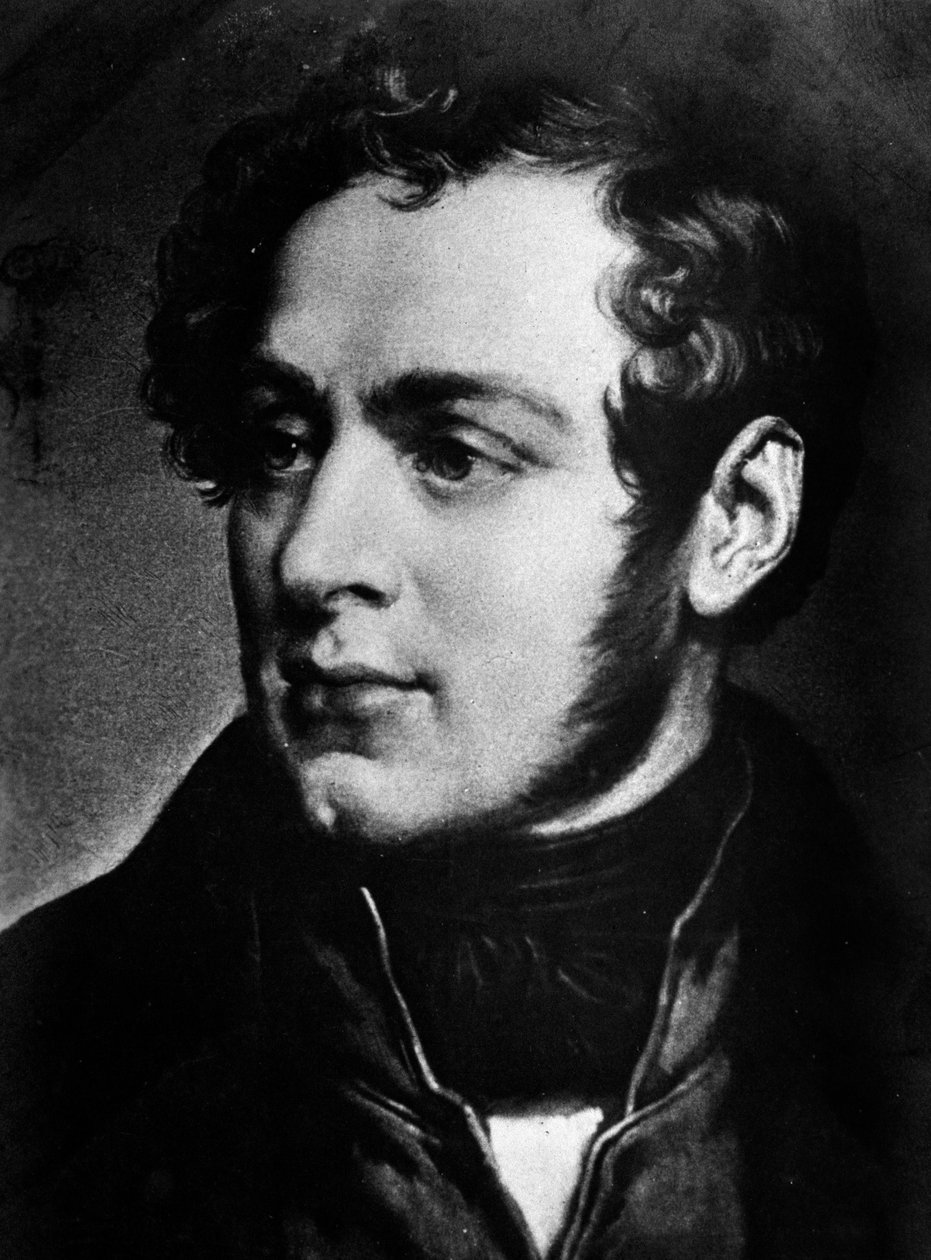 Portrett av den italienske komponisten Vincenzo Bellini (1801-1835) Milano fra 1800-tallet, Verdi-konservatoriet av Unknown artist