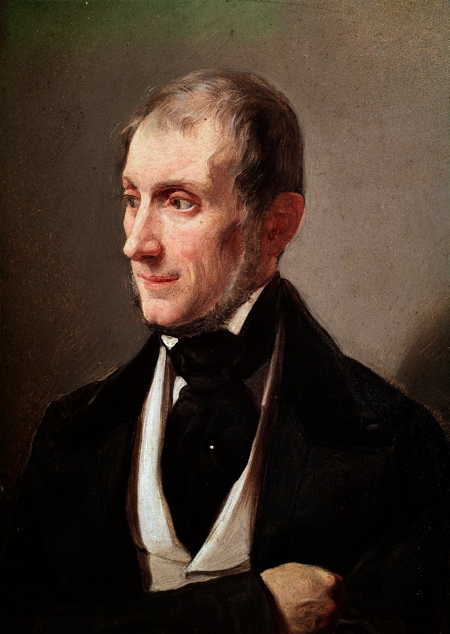 Portrett av den italienske romanforfatteren og poeten Tommaso Grossi (1790-1853) Anonymt maleri. 1800-tallets Milano, Museo di Milano - Portrett av den italienske poeten og romanen Tommaso Grossi 1790-1853. Anonymt maleri av Unknown artist